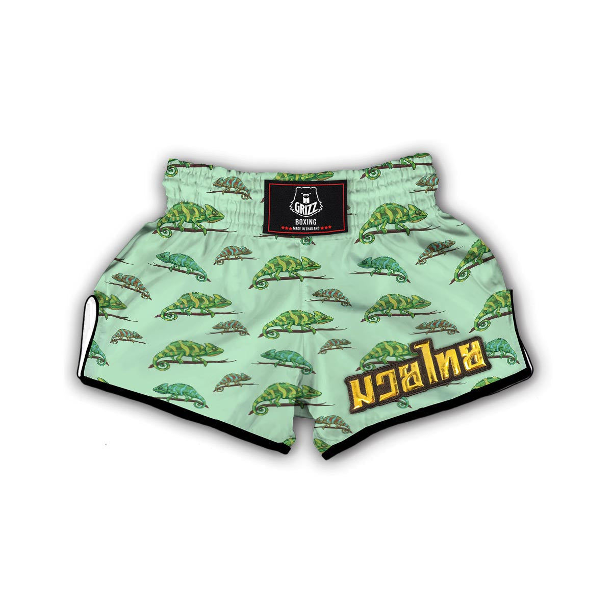 Lizard Print Pattern Muay Thai Boxing Shorts-grizzshop