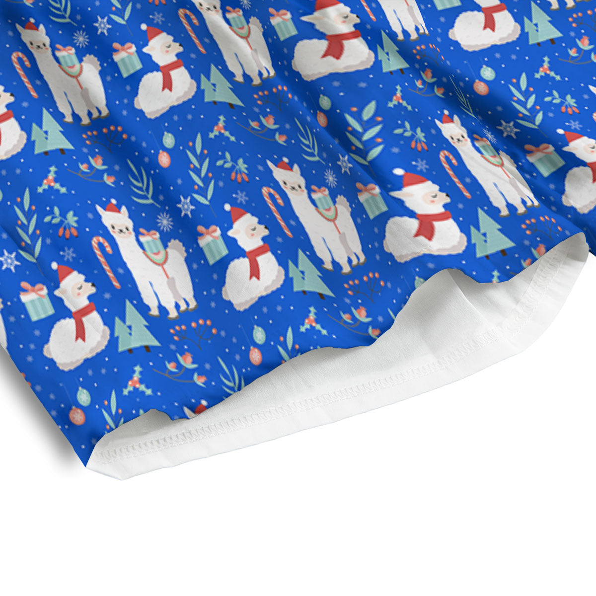 Llama Christmas Print Pattern Men's Athletic Shorts