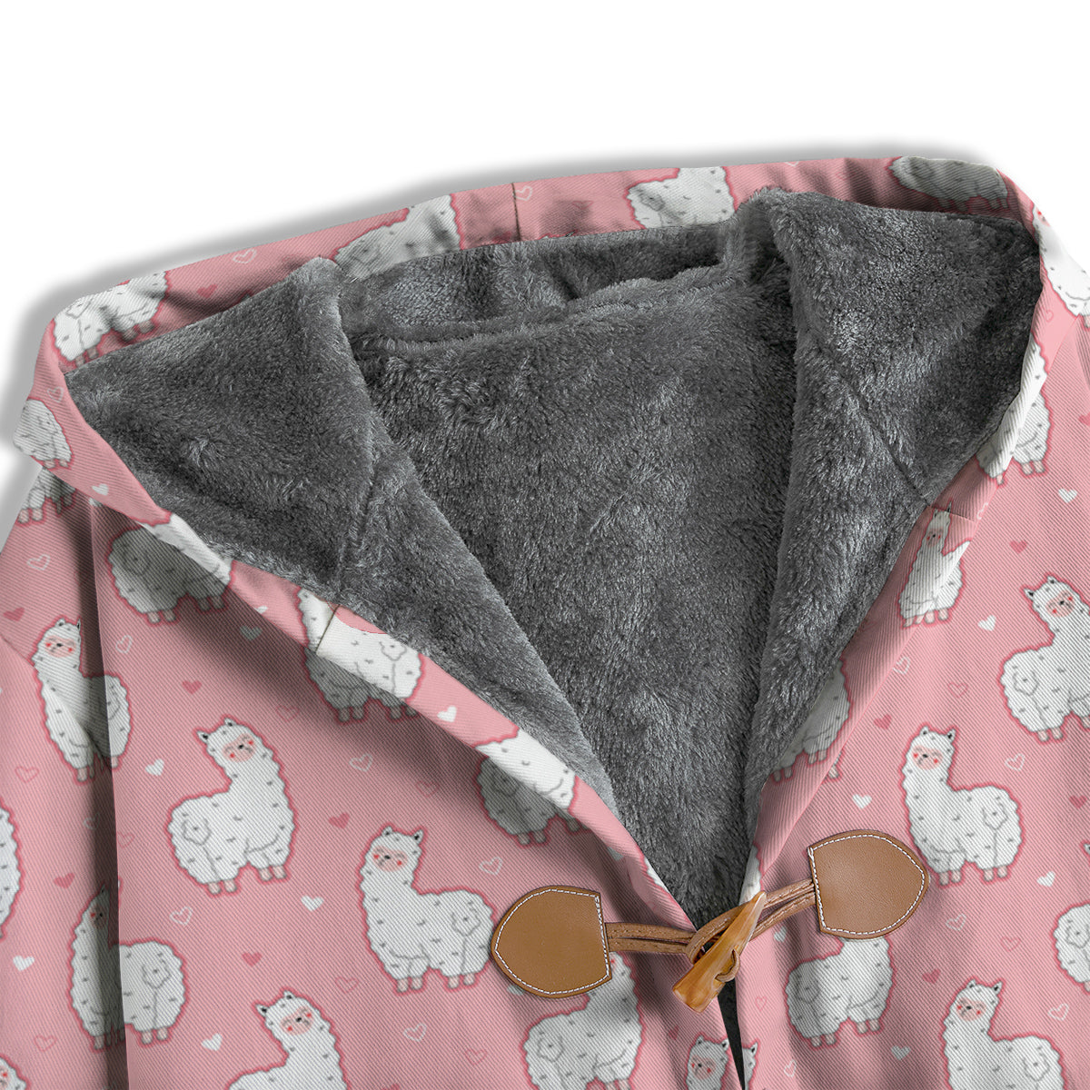 Llama Cute Pink Print Pattern Men's Windbreaker Jacket-grizzshop