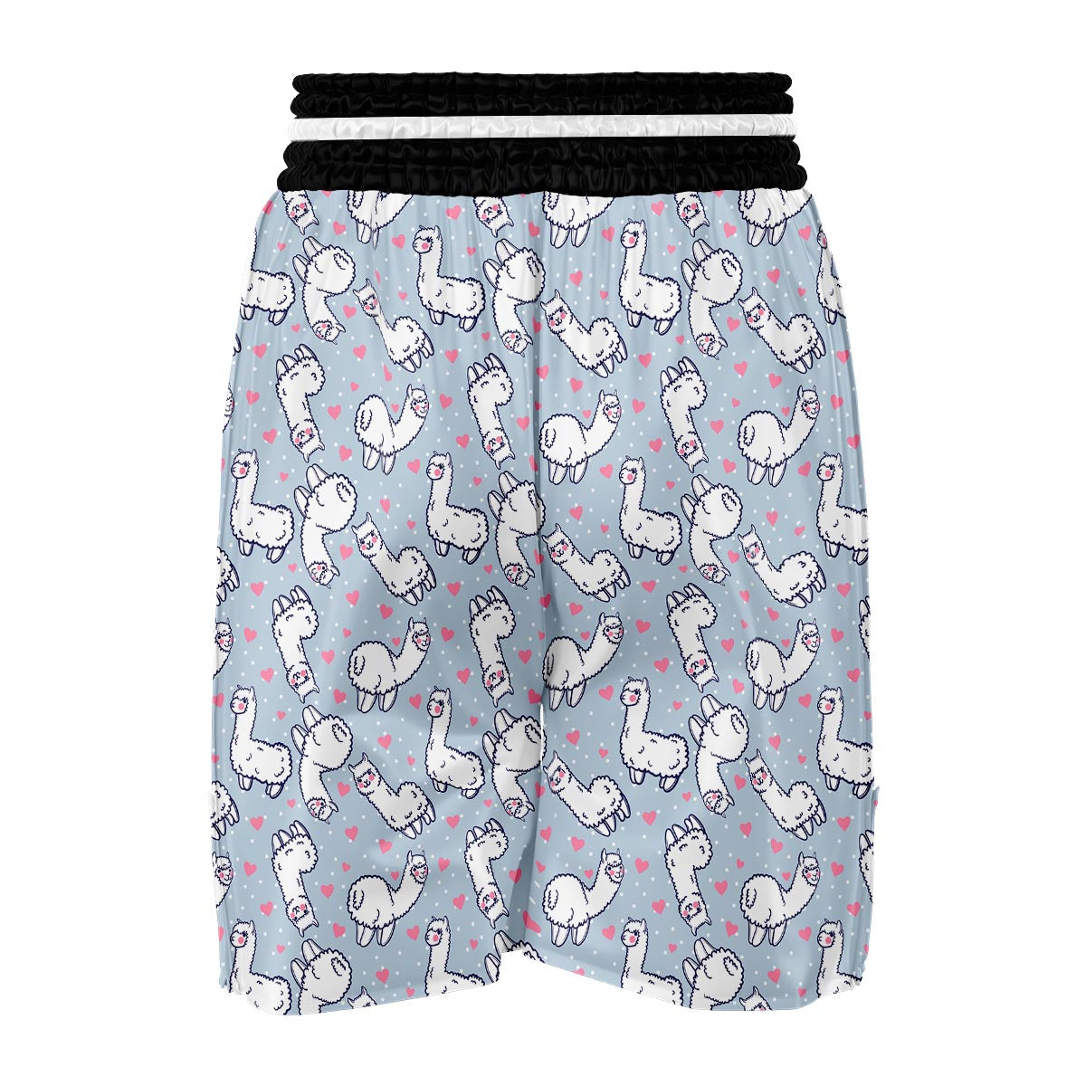 Llama Pattern Print Boxing Shorts-grizzshop
