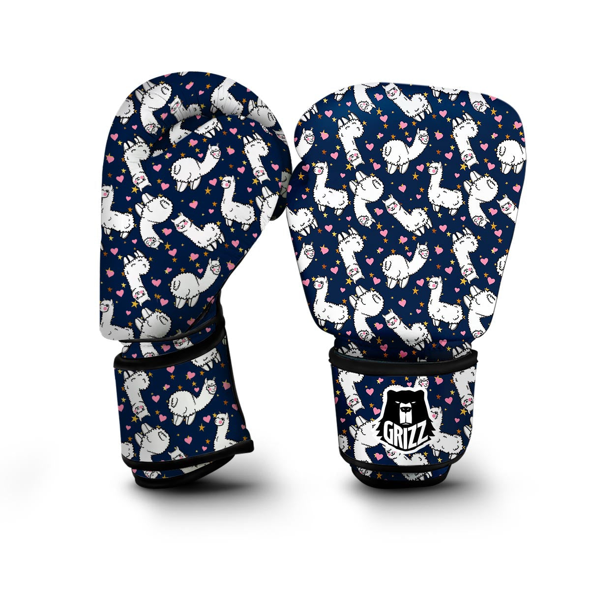 Llama Print Pattern Boxing Gloves-grizzshop