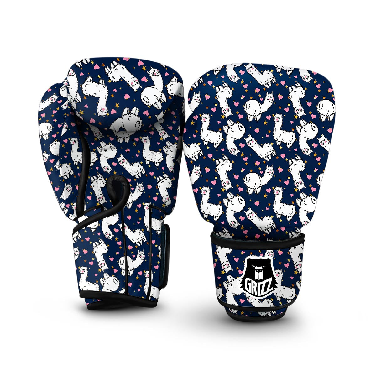 Llama Print Pattern Boxing Gloves-grizzshop