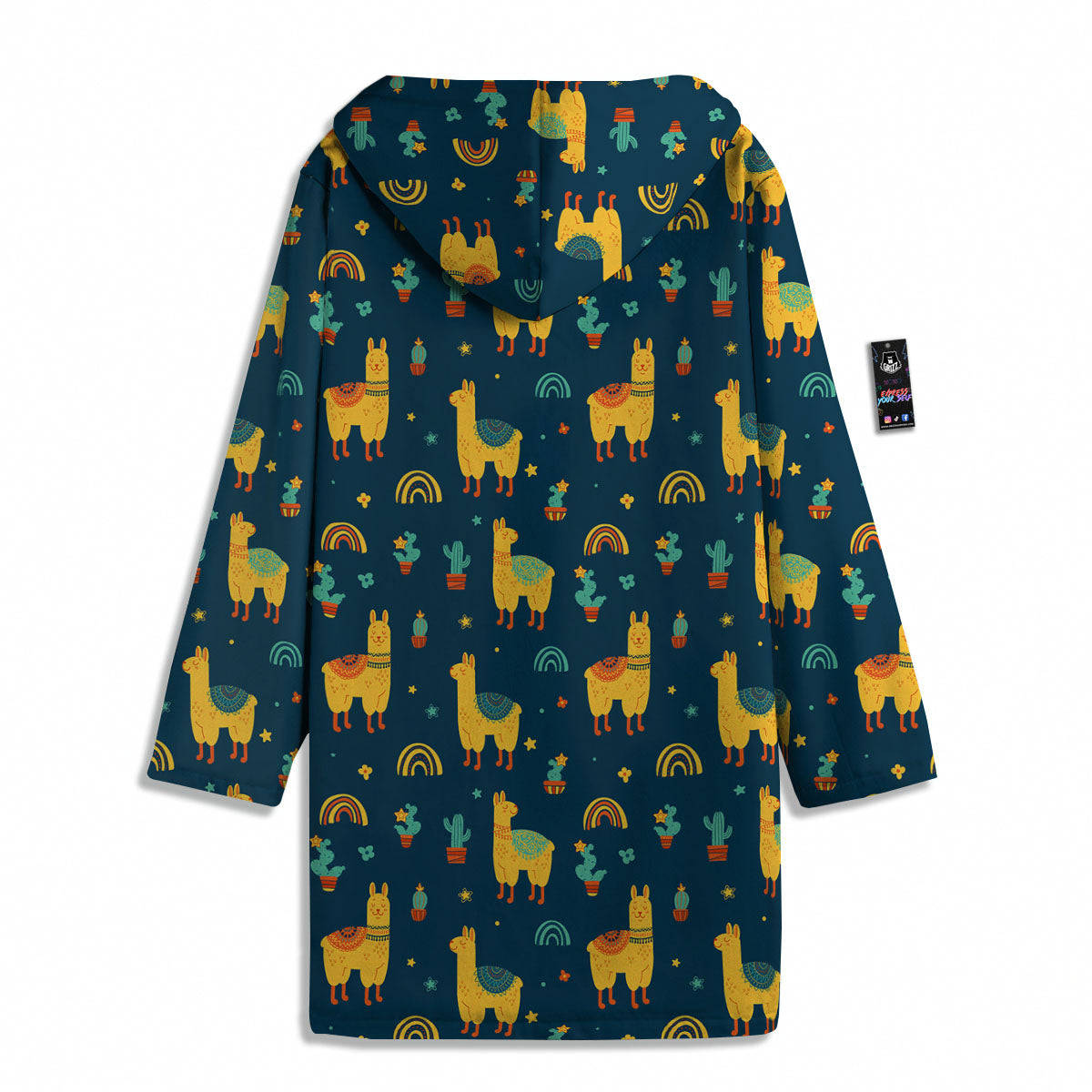 Llama Yellow Print Pattern Men's Windbreaker Jacket-grizzshop