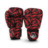 Lobster Black Pattern Print Boxing Gloves-grizzshop