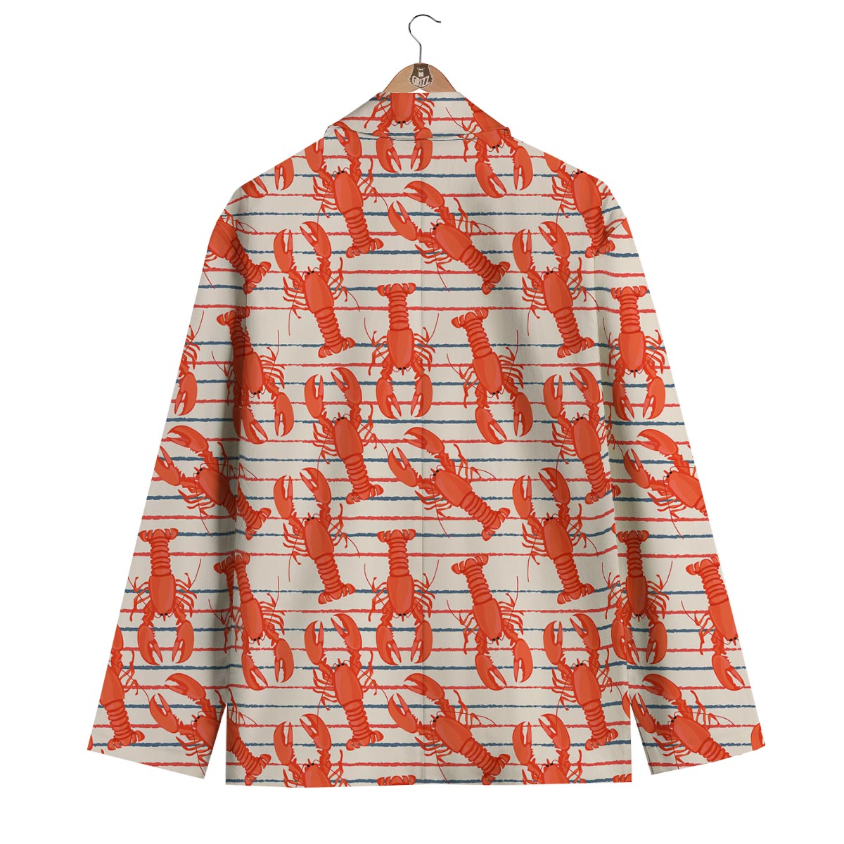 Lobster Print Pattern Men's Blazer-grizzshop