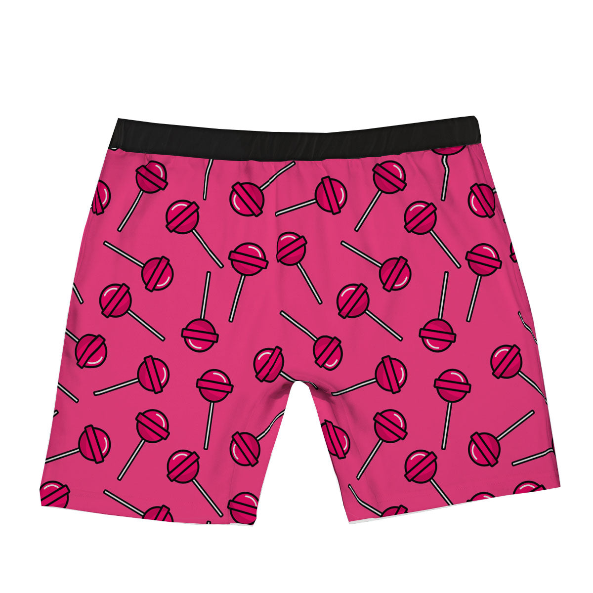 Lollipop Candy Pink Print Pattern Boxer Briefs-grizzshop