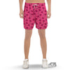 Lollipop Candy Pink Print Pattern Men's Gym Shorts-grizzshop