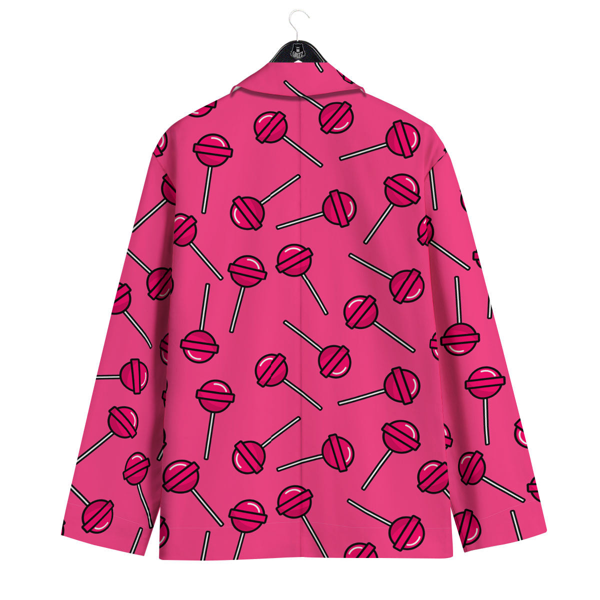 Lollipop Candy Pink Print Pattern Men's Sport Coat-grizzshop