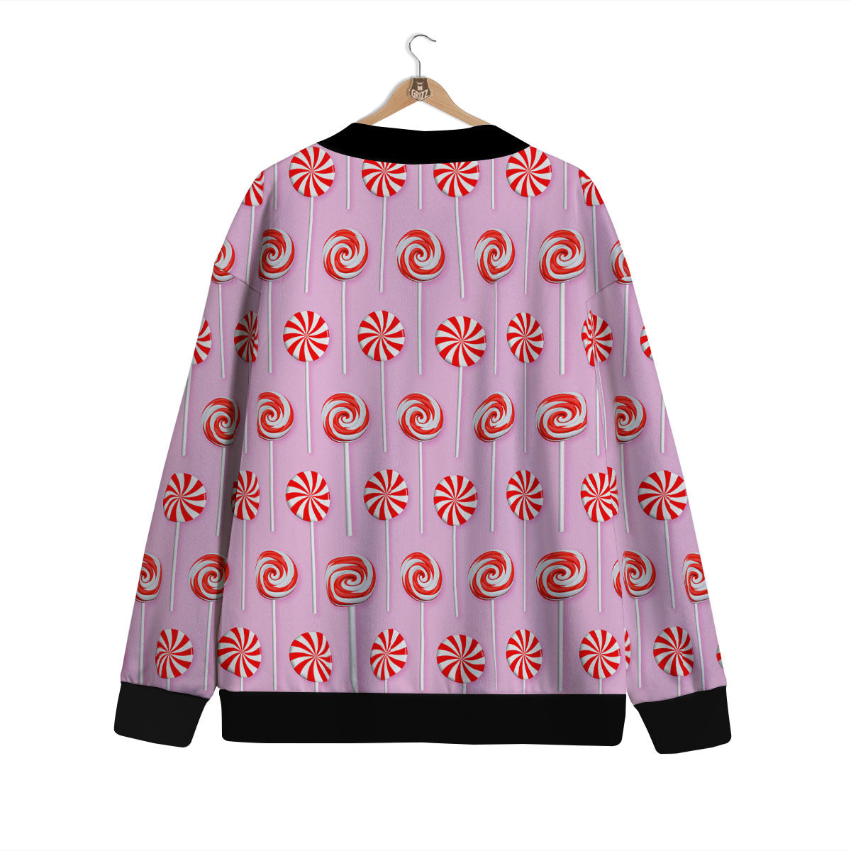 Lollipop Candy Red Print Pattern Cardigan-grizzshop