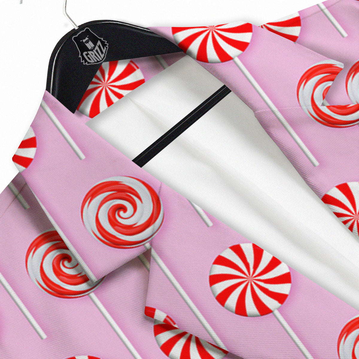 Lollipop Candy Red Print Pattern Men's Sport Coat-grizzshop