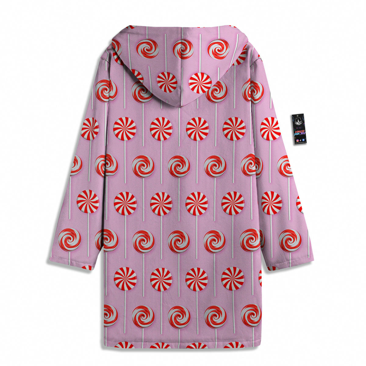 Lollipop Candy Red Print Pattern Men's Windbreaker Jacket-grizzshop