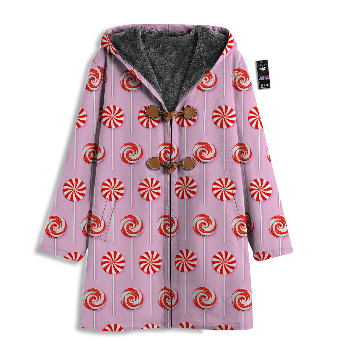 Lollipop Candy Red Print Pattern Men's Windbreaker Jacket-grizzshop