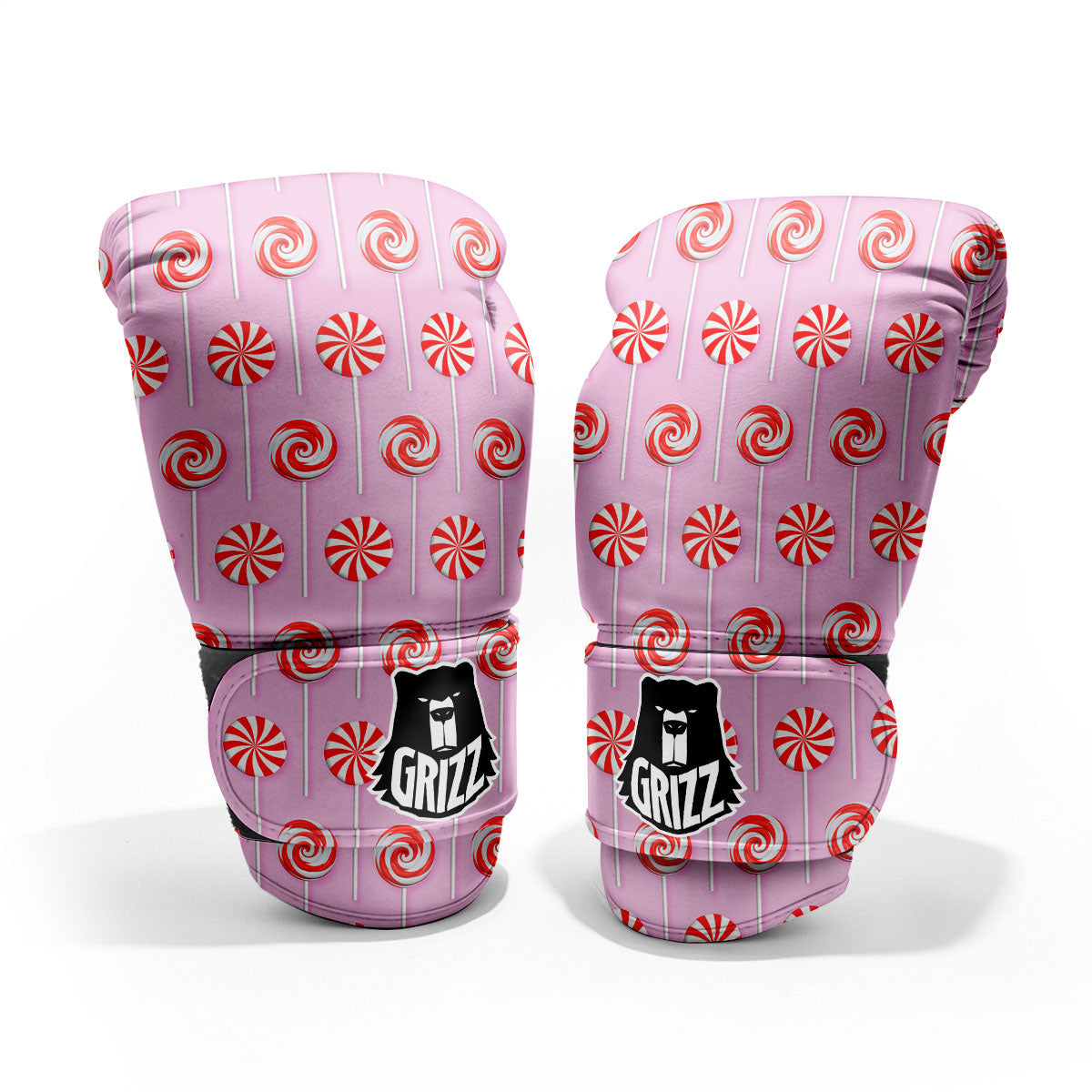 Lollipop Candy Red Print Pattern Pro Boxing Glove