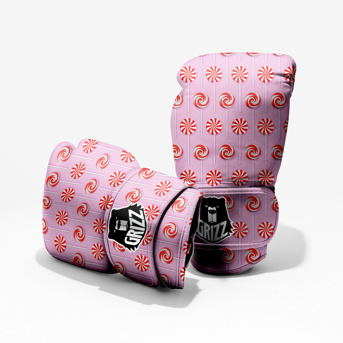 Lollipop Candy Red Print Pattern Pro Boxing Glove