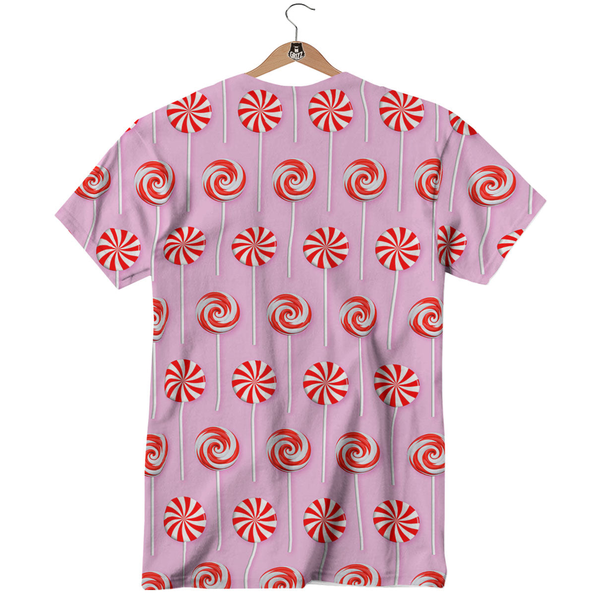 Lollipop Candy Red Print Pattern T-Shirt-grizzshop
