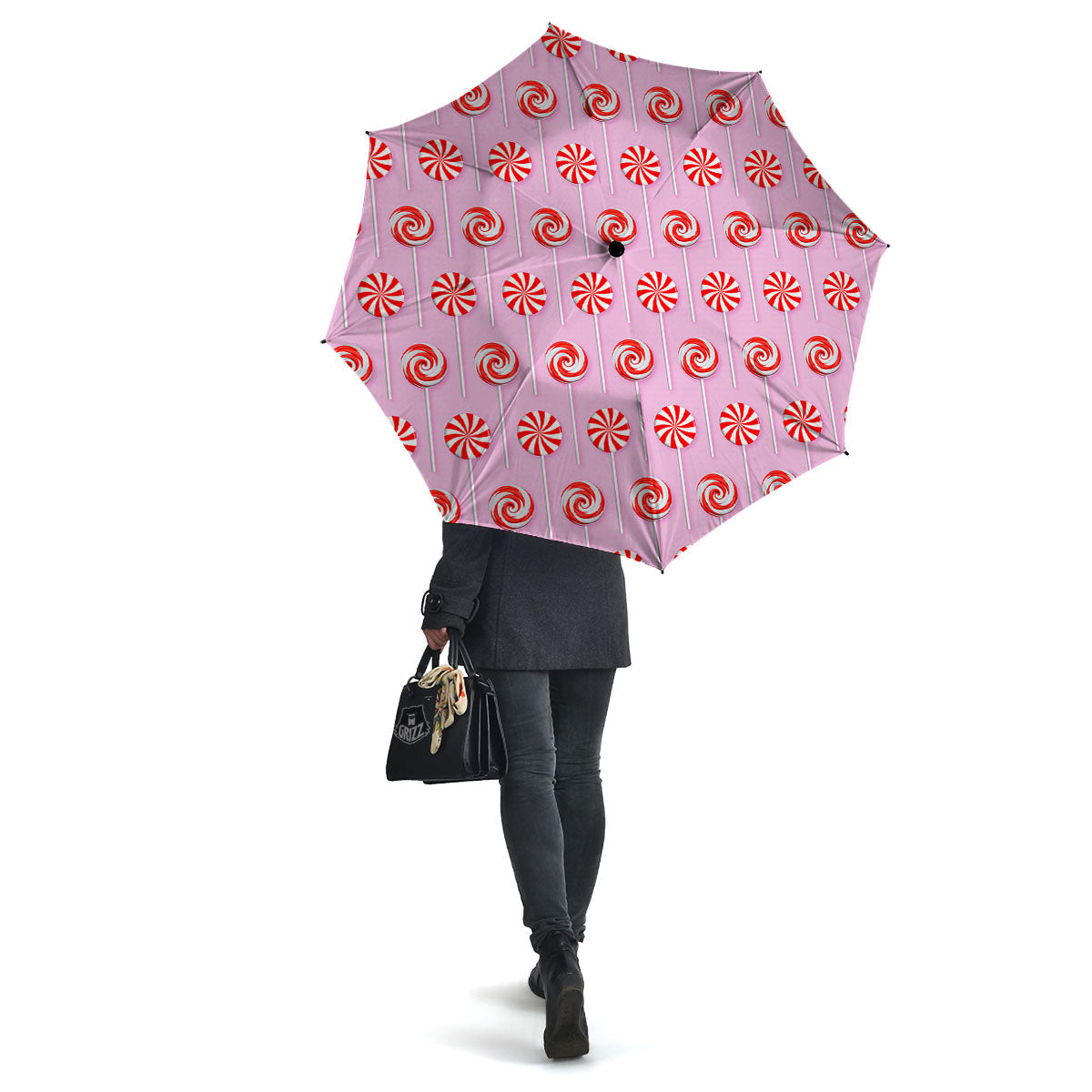 Lollipop Candy Red Print Pattern Umbrella-grizzshop