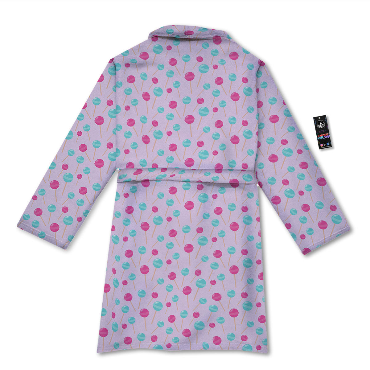 Lollipop Cartoon Print Pattern Bathrobe-grizzshop
