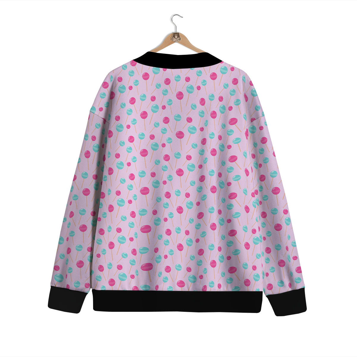 Lollipop Cartoon Print Pattern Cardigan-grizzshop