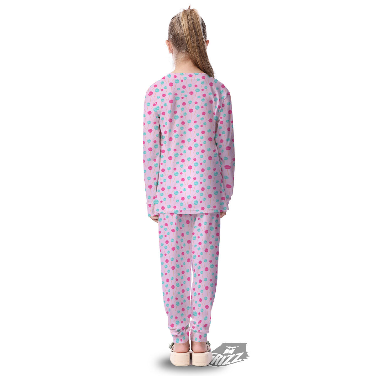 Lollipop Cartoon Print Pattern Kid's Pajamas-grizzshop