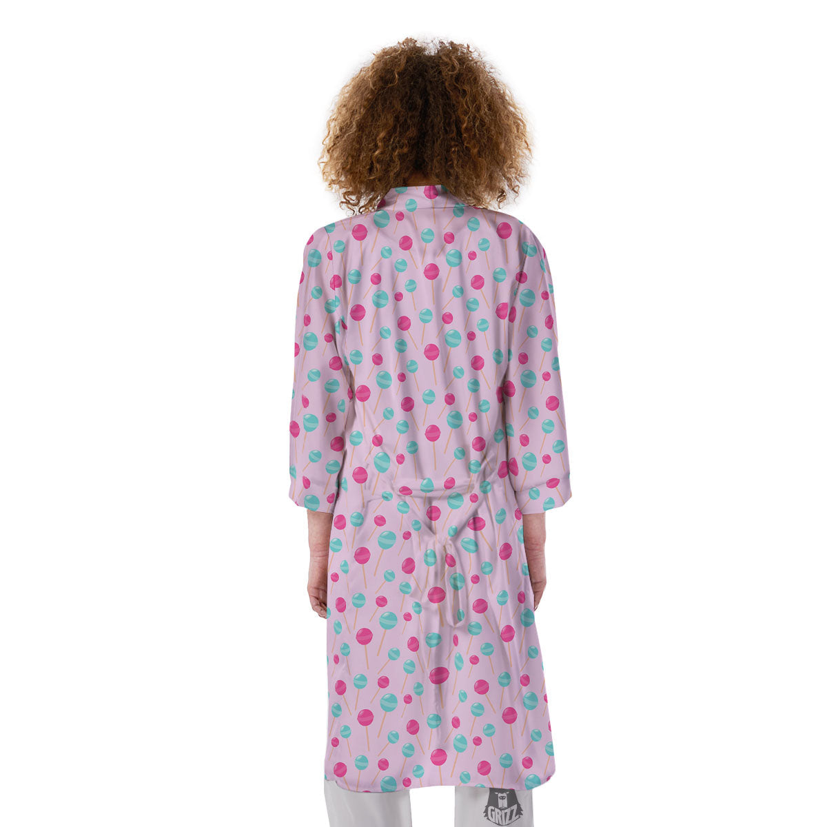 Lollipop Cartoon Print Pattern Kimono-grizzshop