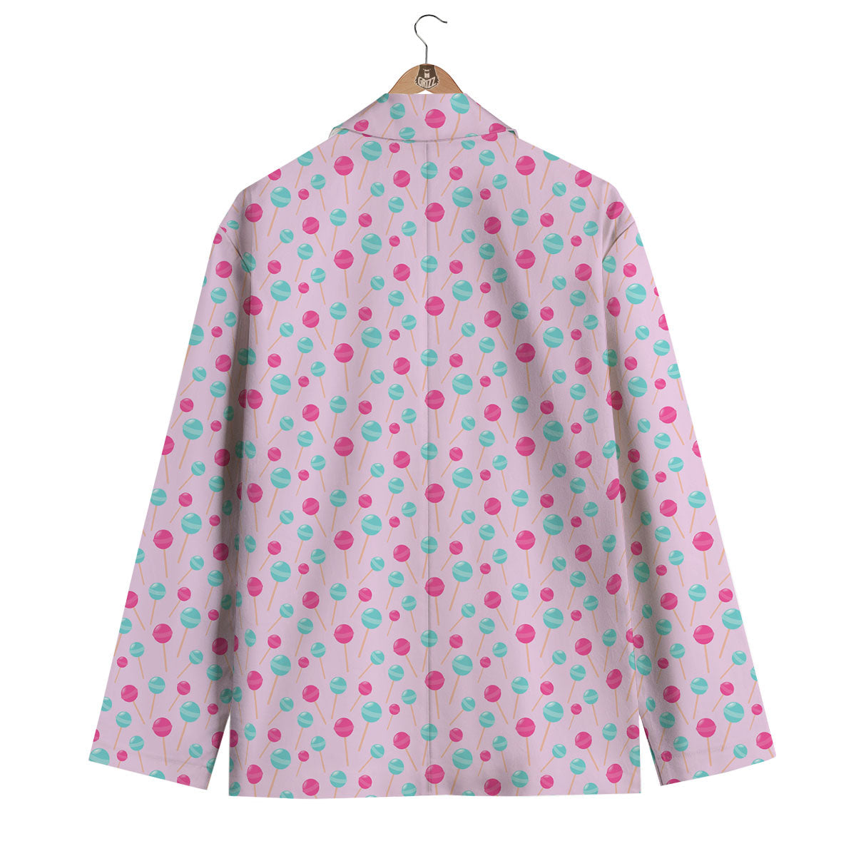 Lollipop Cartoon Print Pattern Men's Blazer-grizzshop
