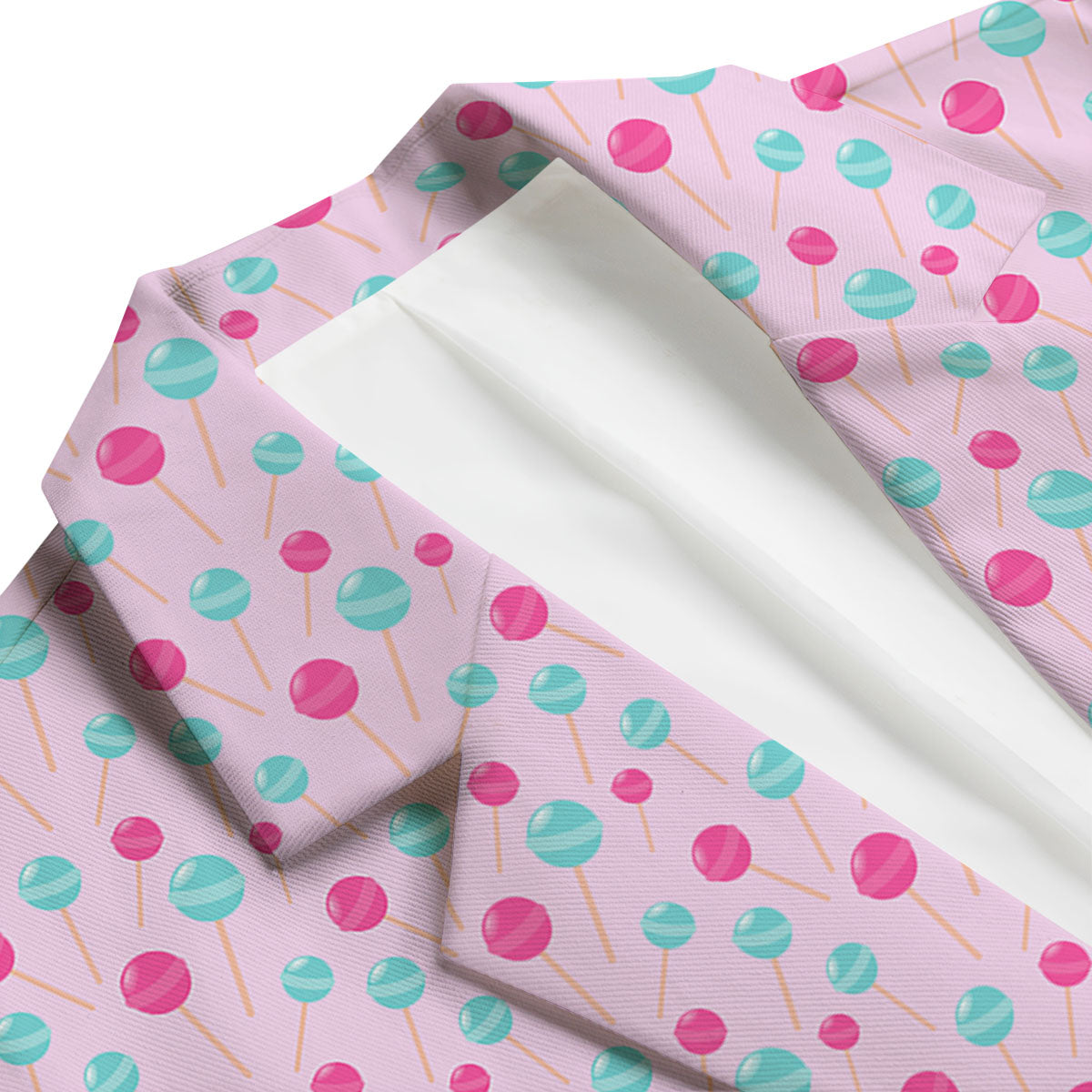 Lollipop Cartoon Print Pattern Men's Blazer-grizzshop