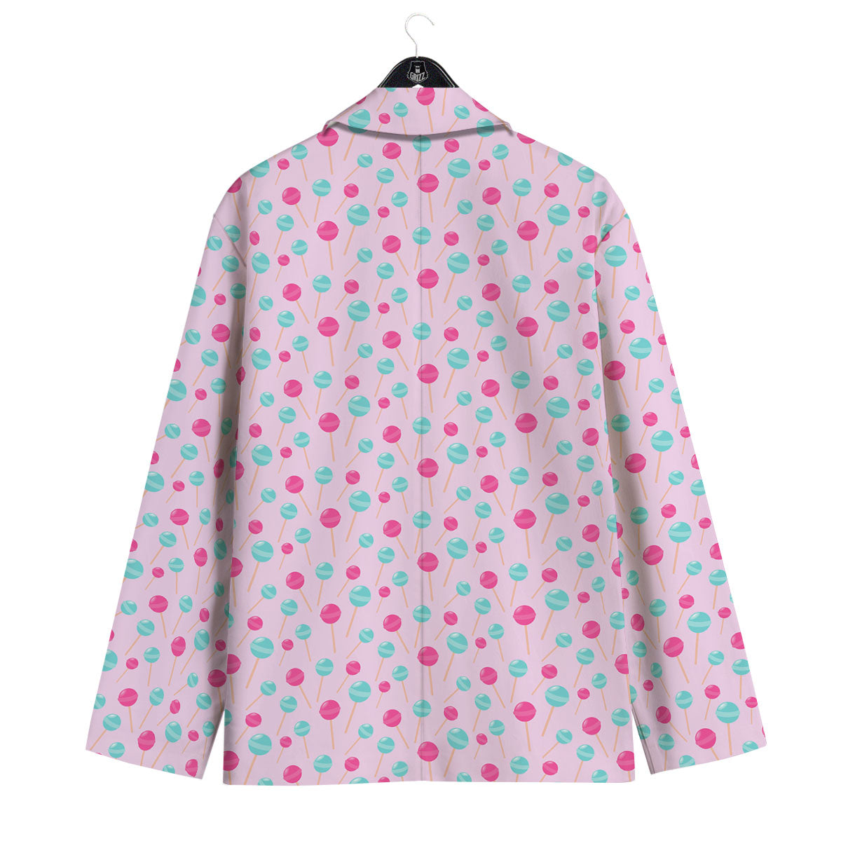Lollipop Cartoon Print Pattern Men's Sport Coat-grizzshop
