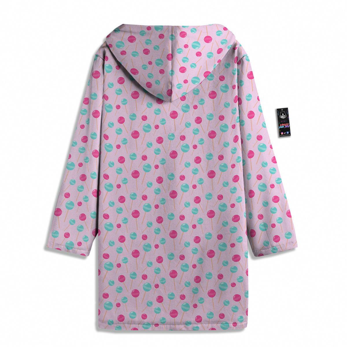Lollipop Cartoon Print Pattern Men's Windbreaker Jacket-grizzshop