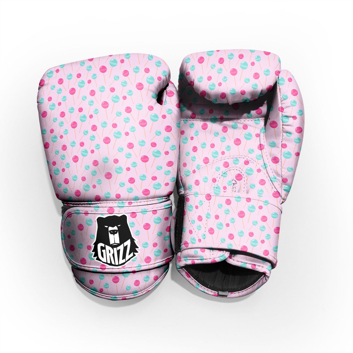 Lollipop Cartoon Print Pattern Pro Boxing Glove
