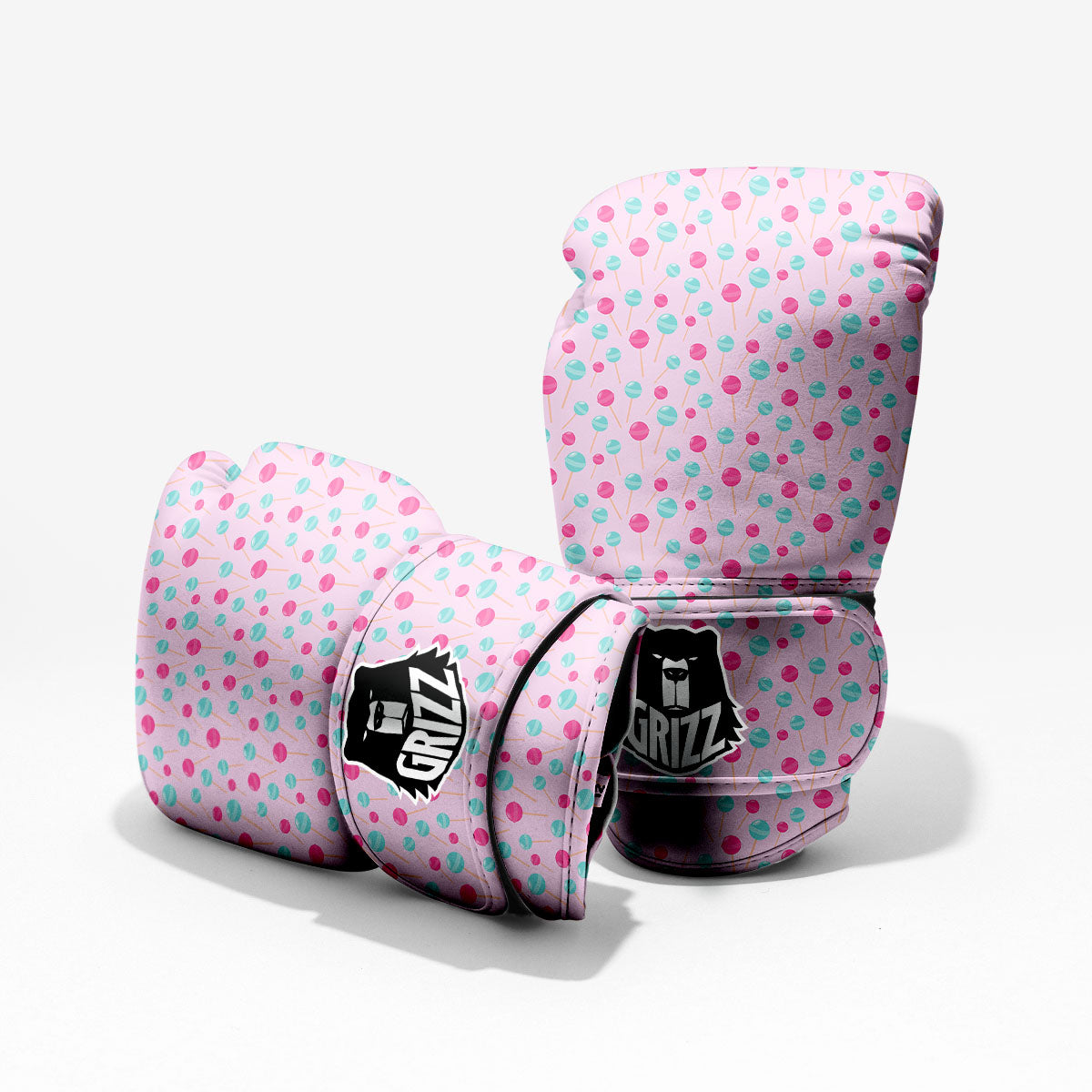 Lollipop Cartoon Print Pattern Pro Boxing Glove