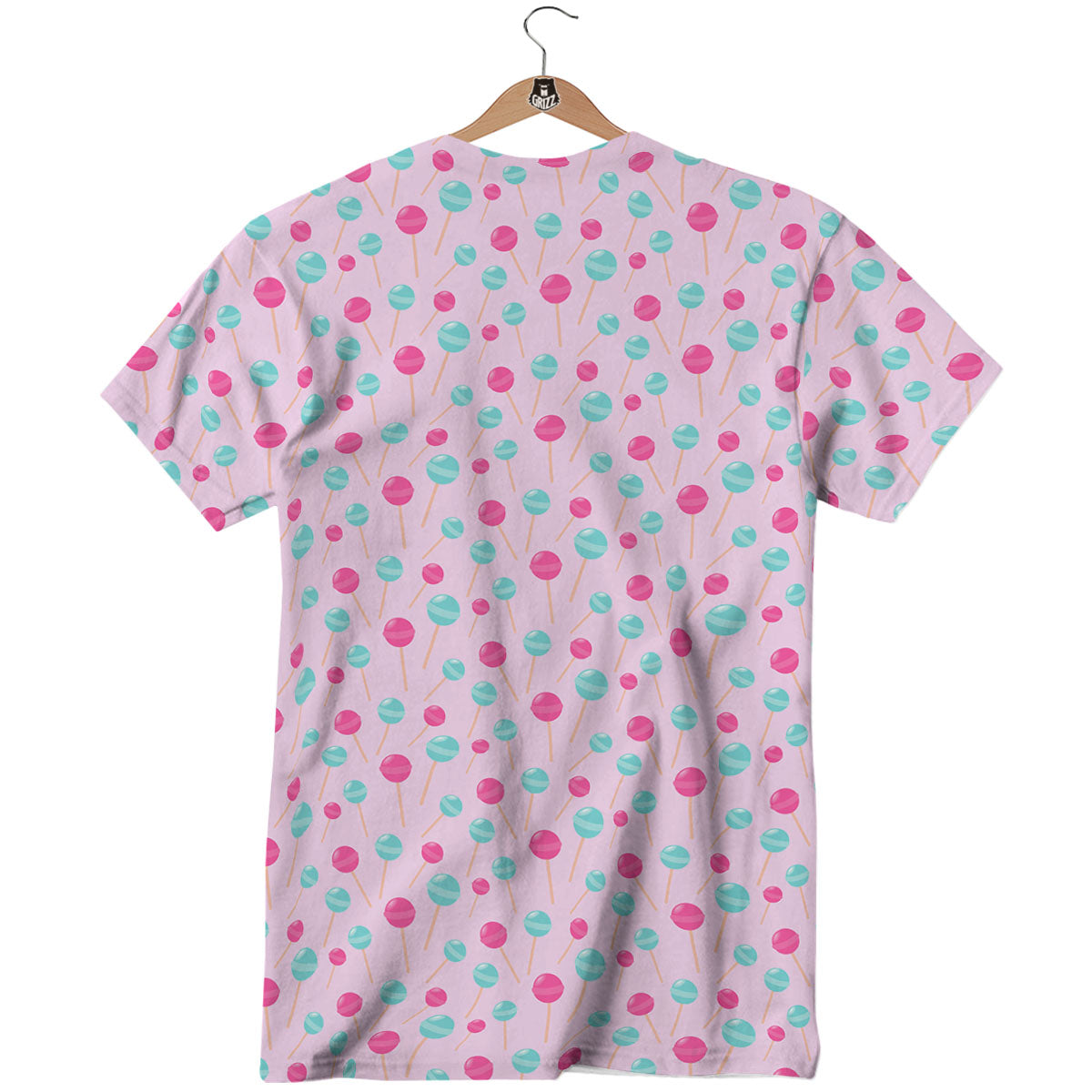 Lollipop Cartoon Print Pattern T-Shirt-grizzshop