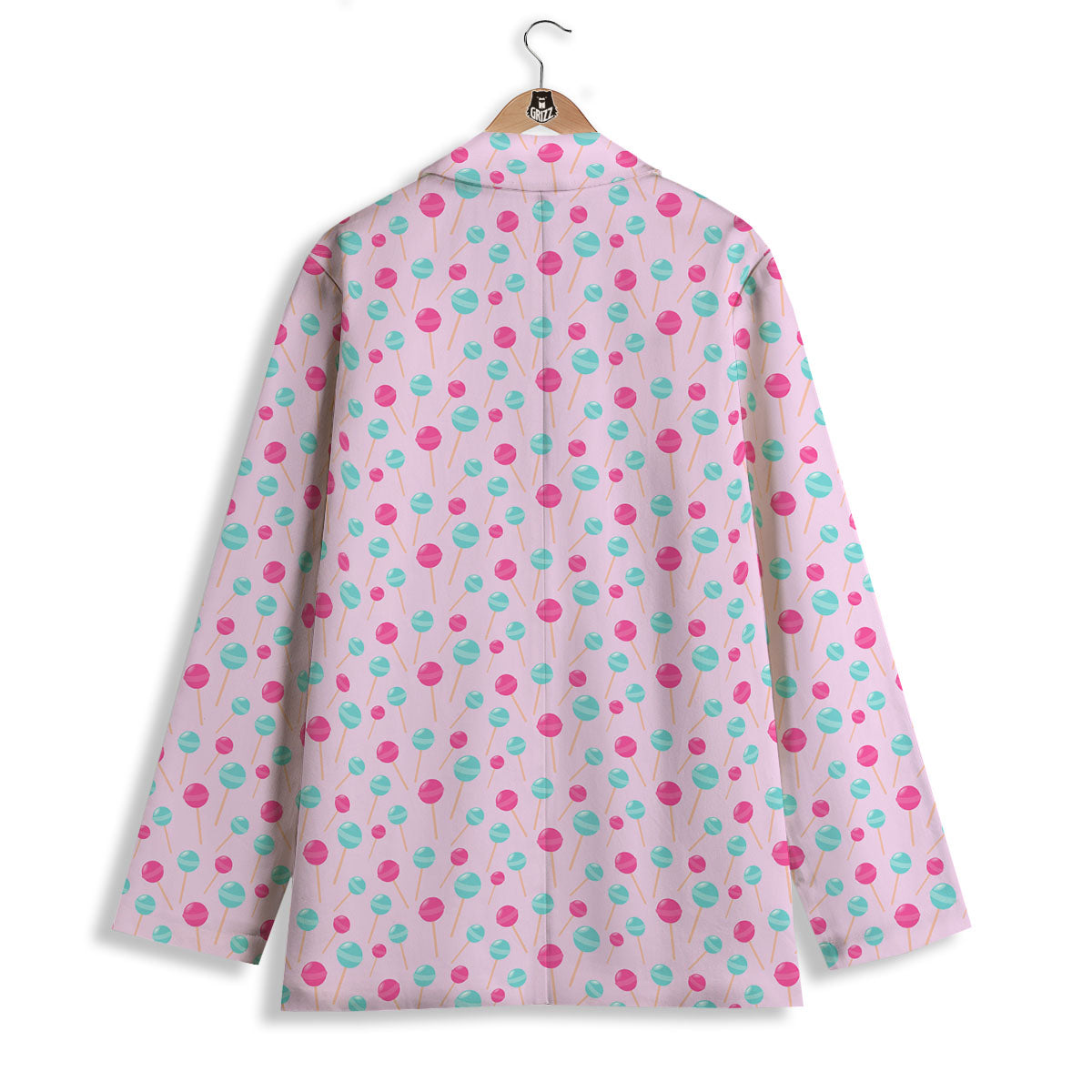 Lollipop Cartoon Print Pattern Women's Blazer-grizzshop