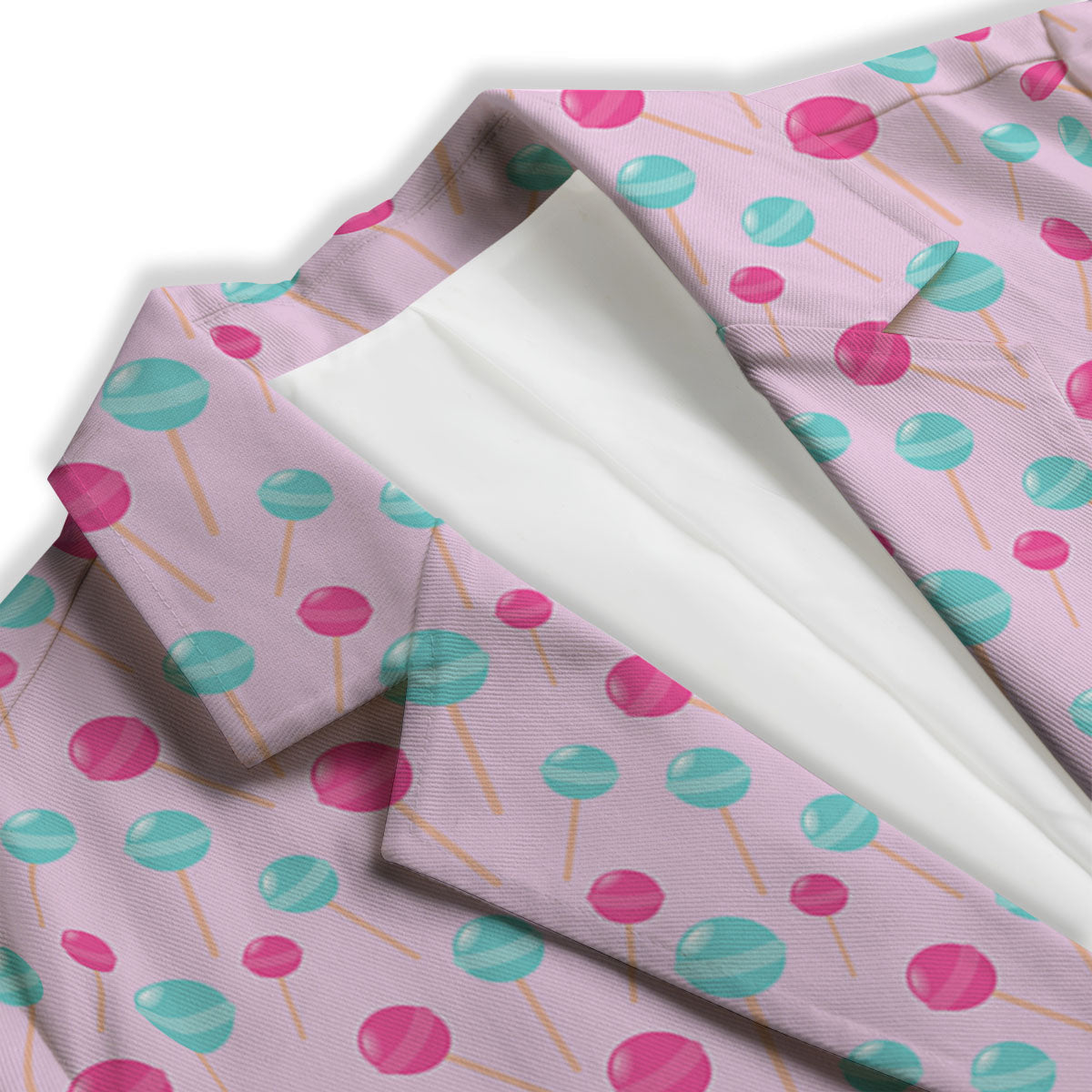Lollipop Cartoon Print Pattern Women's Blazer-grizzshop