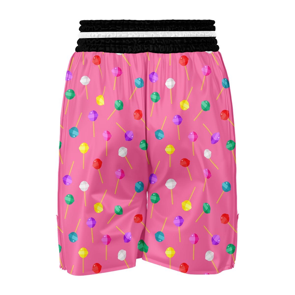 Lollipop Colorful Pattern Print Boxing Shorts-grizzshop