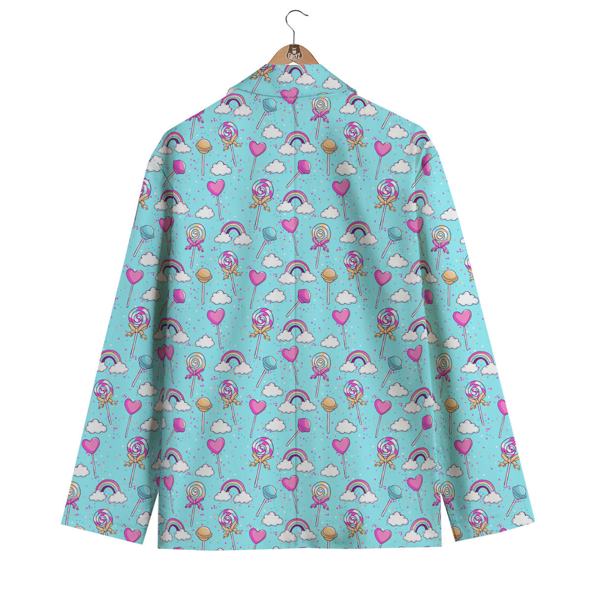 Lollipop Cute Print Pattern Men's Blazer-grizzshop