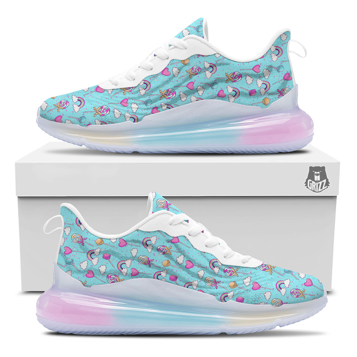 Lollipop Cute Print Pattern Running Sneakers-grizzshop