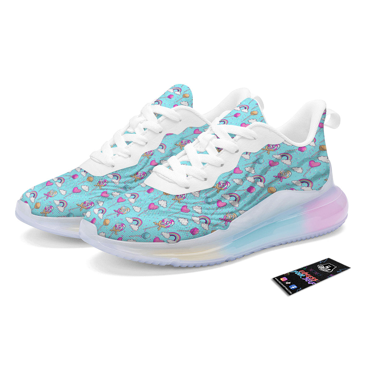 Lollipop Cute Print Pattern Running Sneakers-grizzshop