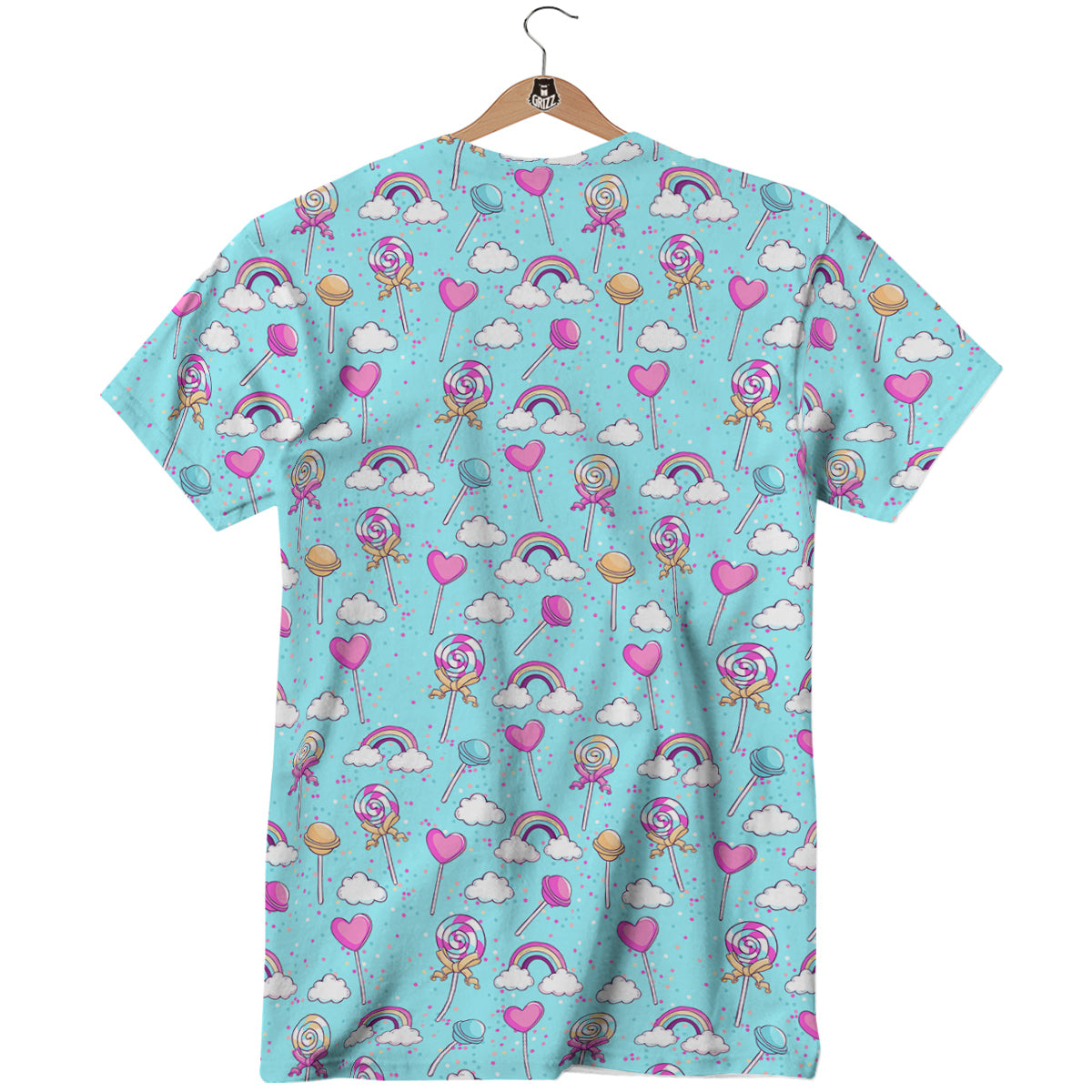 Lollipop Cute Print Pattern T-Shirt-grizzshop