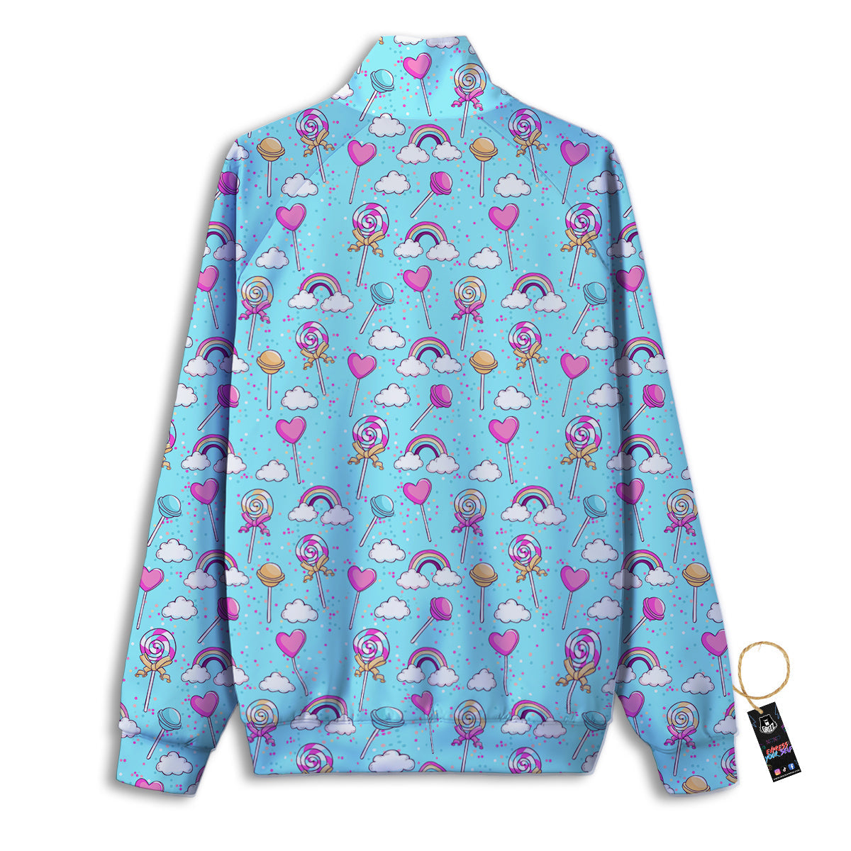 Lollipop Cute Print Pattern Track Jacket-grizzshop