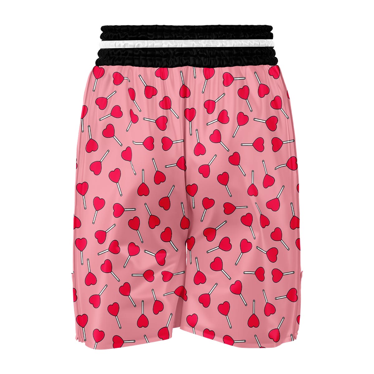 Lollipop Heart Print Pattern Boxing Shorts-grizzshop
