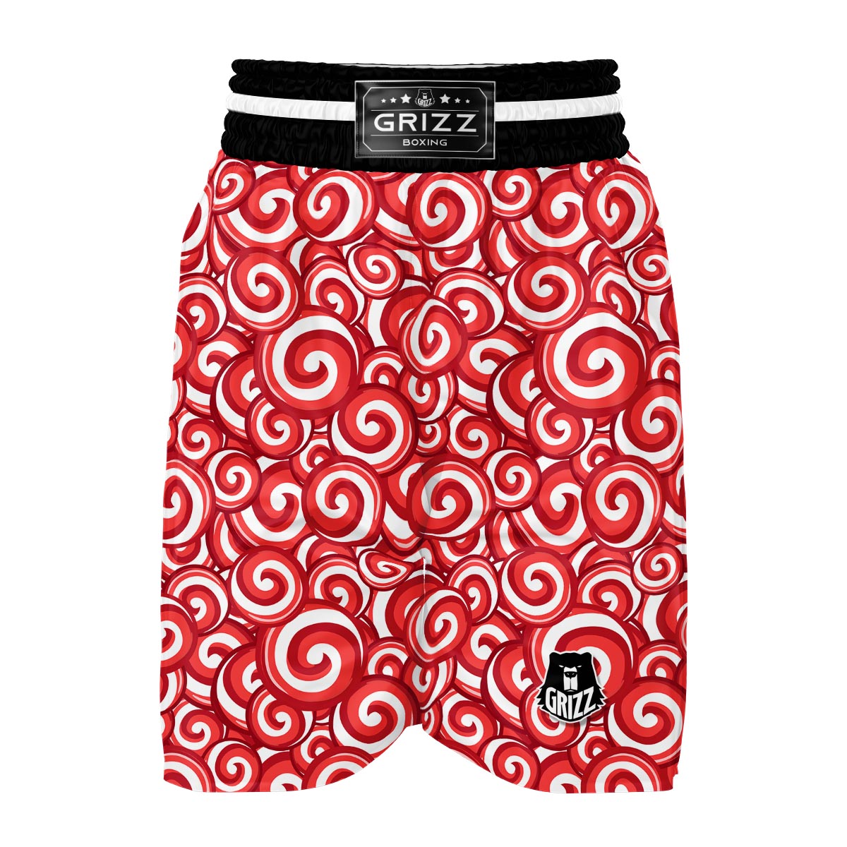 Lollipop Pattern Print Boxing Shorts-grizzshop