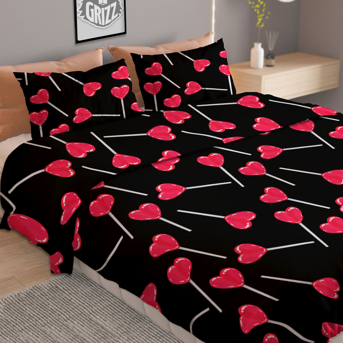 Mandala Triangle Bohemian Print Pattern Duvet Cover Bedding Set