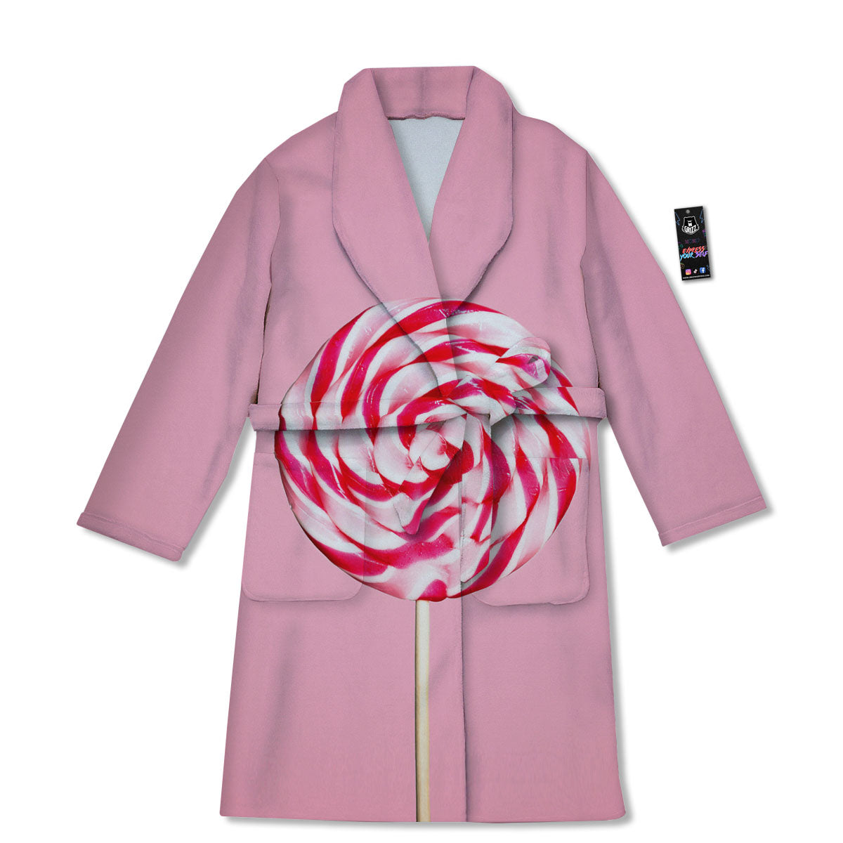 Lollipop Retro Print Bathrobe-grizzshop