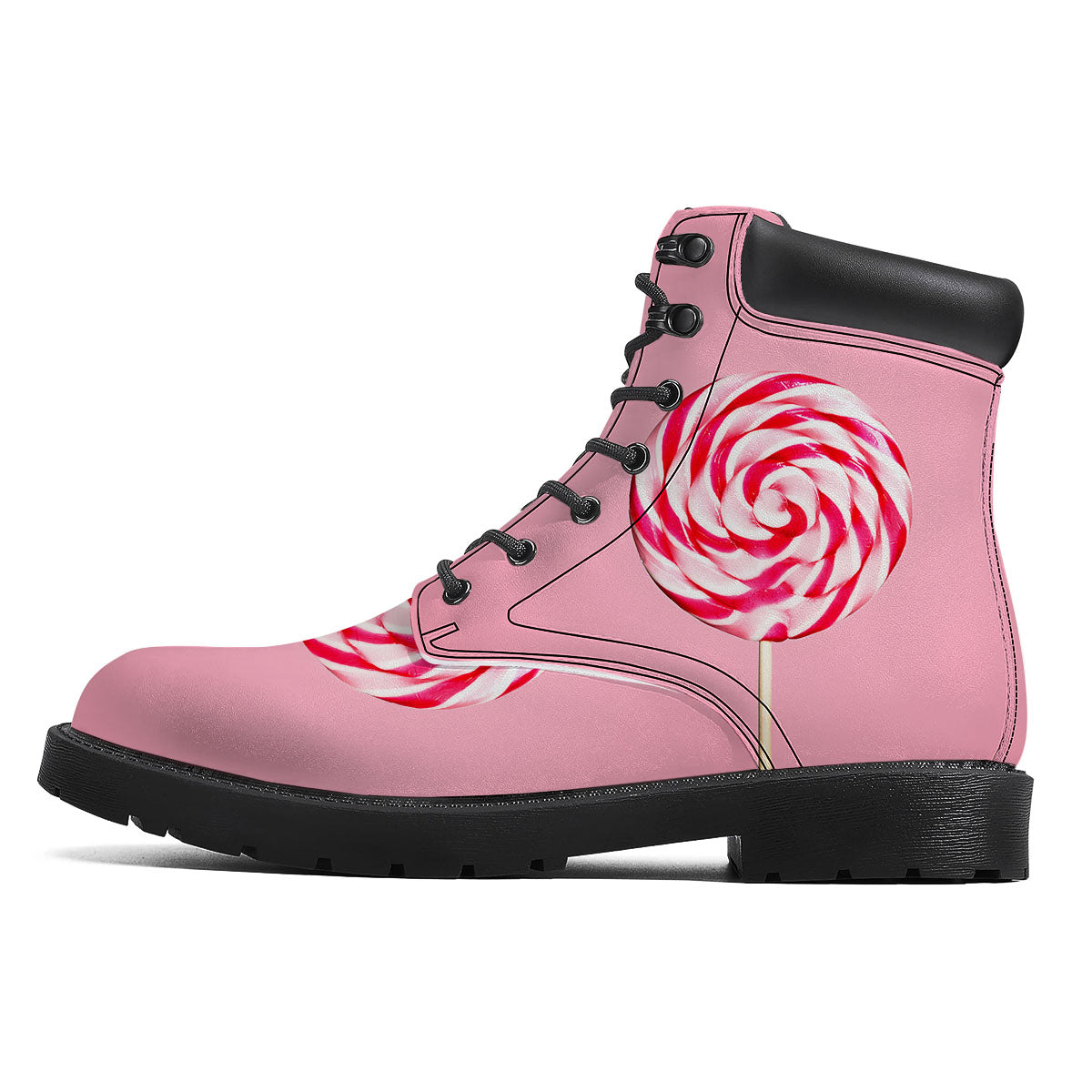 Lollipop Retro Print Boots-grizzshop
