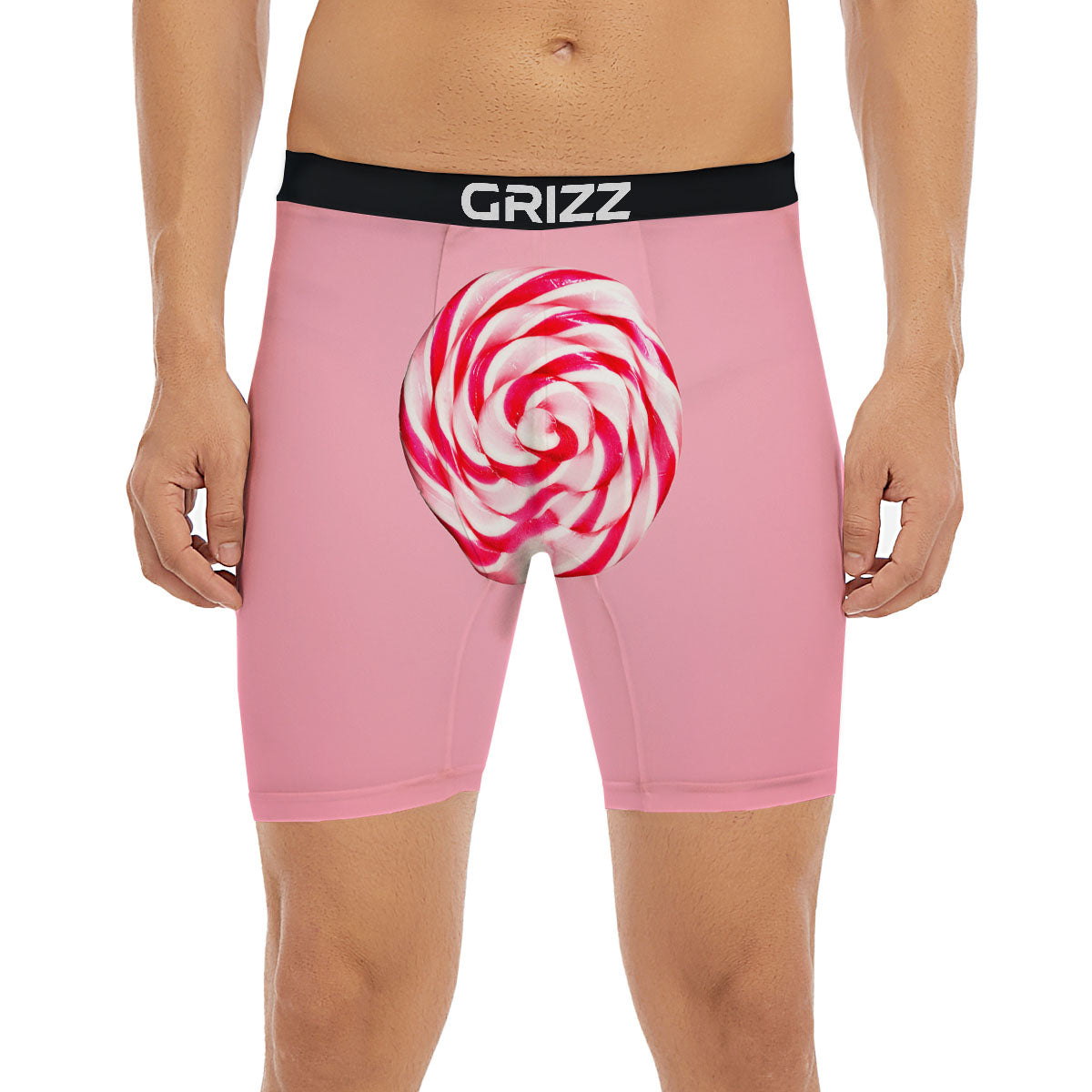 Lollipop Retro Print Boxer Briefs-grizzshop