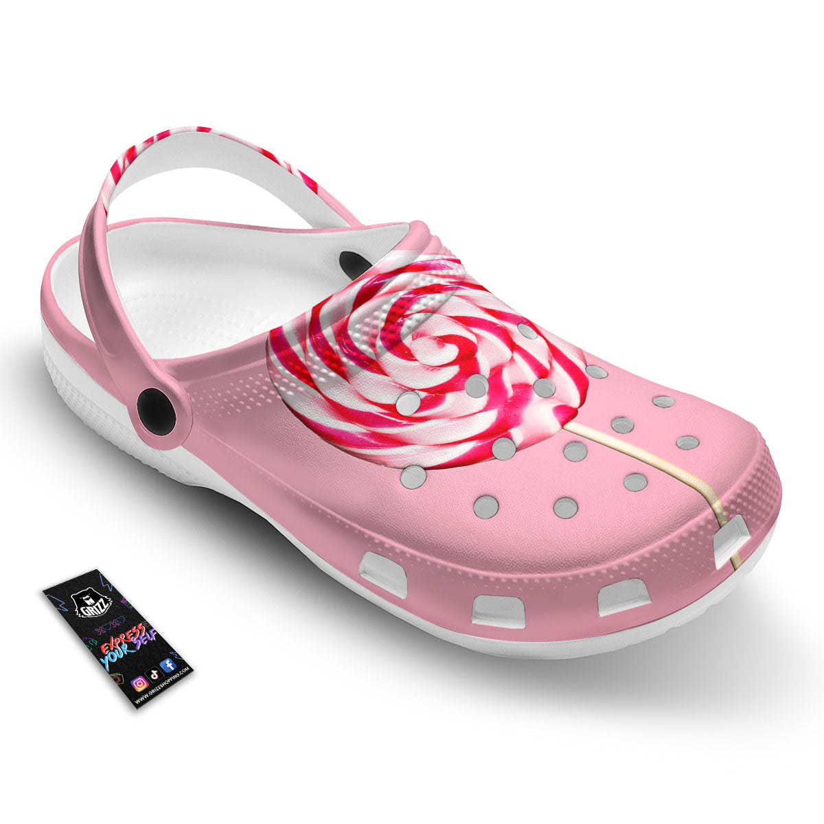 Lollipop Retro Print Clog-grizzshop
