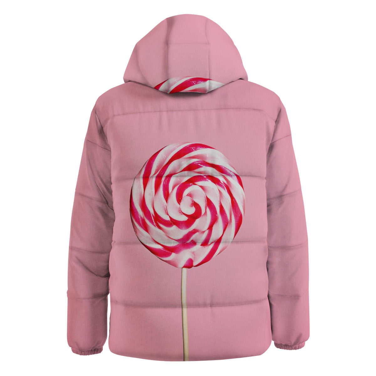 Lollipop Retro Print Down Jacket-grizzshop