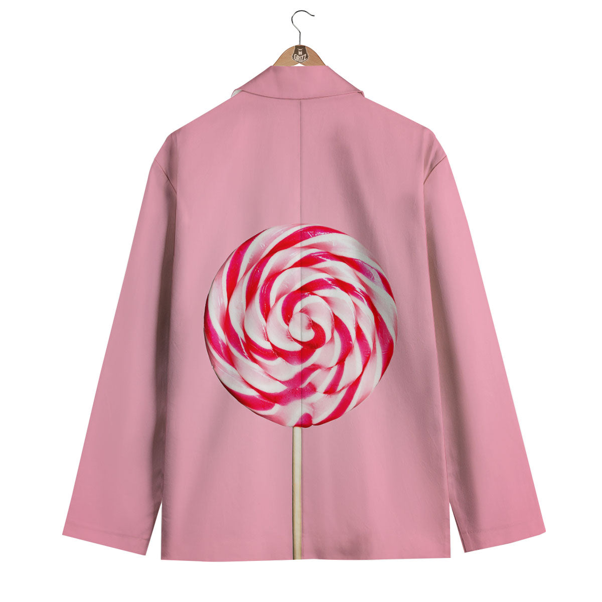 Lollipop Retro Print Men's Blazer-grizzshop
