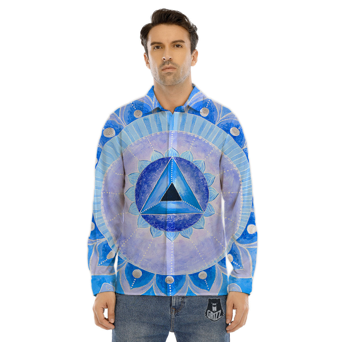 Lollipop Retro Print Men's Dress Shirts-grizzshop