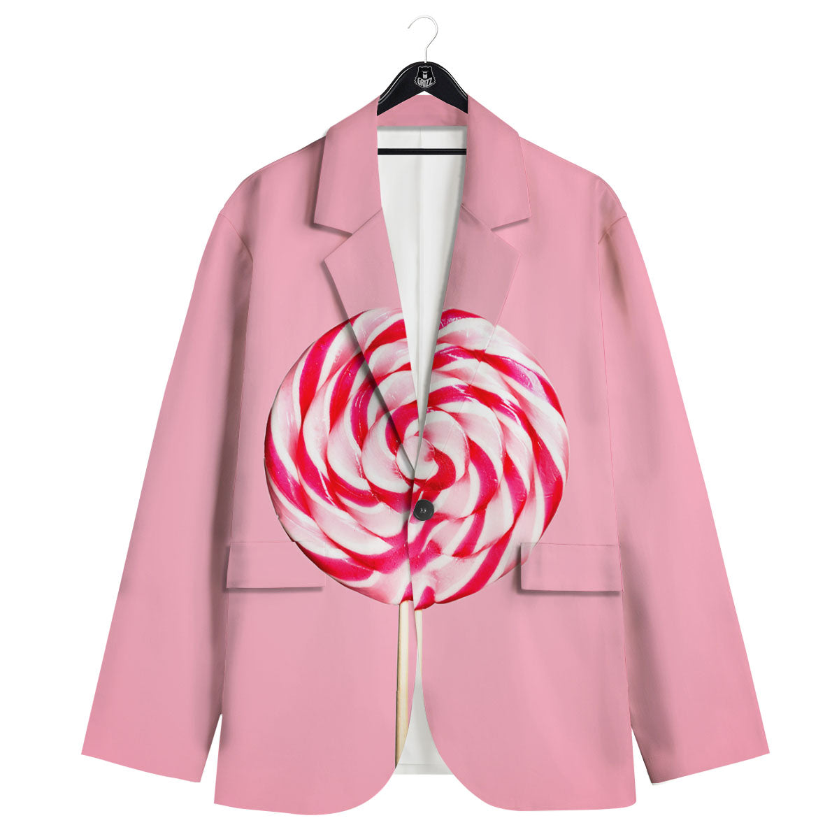 Lollipop Retro Print Men's Sport Coat-grizzshop